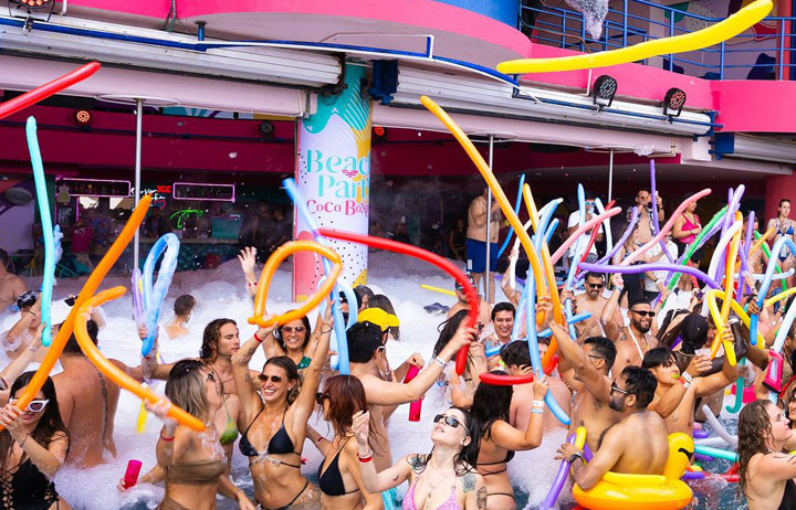 Cancun, Mexico - Beach Parties Everywhere